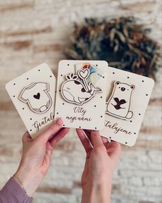 Dřevěné kapsy na peníze pro ty nejkrásnější životní momenty – narození miminka nebo oslavu prvního roku života. Elegantní...